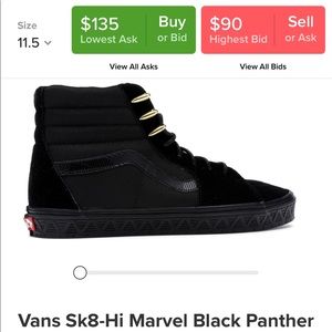 Black panther vans